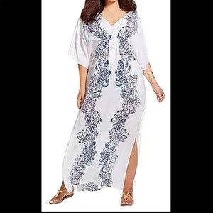 Lilly Pulitzer SMALL target swim coverup maxi look